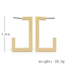 여성 인기 패션 기하학적 금속 귀걸이 골드 실버 귀걸이 파티 쥬얼리 새로운 도착 여자 선물 1