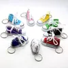 Creative Canvas Shoes Key Chain Bag Pendant Color Shoes Key Pendant Sneakers Whole9404453