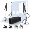 FreeShipping Studio fotografico Softbox Kit di illuminazione Sistema di supporto per sfondo 2Mx3M Fondali bianchi Schermo per riprese di prodotti video fotografici