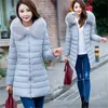 Kadınların ceket Kore versiyonu uzun pamuklu yastıklı bayanın kalın pamuklu ceketi aşağı parka 1509 201127