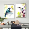 Aquarelle colibri animaux affiches et impressions toile peinture oiseau peinture mur Art photos pour enfants salon Cuadros