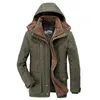 Fleece Lined Winter Coats Men Brand Casual Long Jacket Men's Windbreaker Warm Thick Overcoat Plus Size Parka Coats 201209