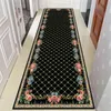 Tapis de couloir Long de maison, tapis Floral à grille pour salon, chambre à coucher de prière, tapis de cuisine antidérapant, surface de sol 220301