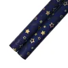 Embalagem Papel Presente Decorativo Cor Metálica Escuro Azul Dos Papéis de Natal Estrelas Padrão de Árvore de Natal Printing Gold Festa Presentes Nova Chegada 0 66WK N2