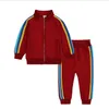 Kids Clothes Boy Girl Jacket Pants 2pcs Sports Suits Tops Chidlren Boys Girls Coat + Trousers Outerwear Clothing 2-7Y