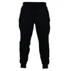 Calças masculinas Mens Jogadores Casuais Homens Sportswear Bottoms Skinny Sweatpants Calças Preto Gyms Jogger Track Pants1