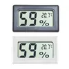 FY-11 Mini-Digital-LCD-Umgebungsthermometer Hygrometer Schwarz Weiß Luftfeuchtigkeitstemperaturmesser im Raumkühlschrank Eisbox DBC BH4157