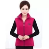 Herfst vrouwen wol vest grote mouwloze jas mode rits dames leisure gilet 211220