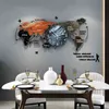 Yumruksuz Büyük Dünya Haritası DIY Çıkartmalar Duvar Saati Kuvars İzle Dilsiz Modern Kendinden Yapışkanlı Tasarım Horloge Sanat Dropshipping H1230