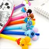 24pcs / lot Cartoon Animal Balloon Gel Pen kawaii 0,5 mm Black Pen Kid Gift Papelaria Stationery Office School Supplies G021 201202