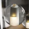 Contemporáneo LED Bola de cristal Lámpara colgante Lluvia de meteoritos Luz de techo Lluvia meteórica Barra de escalera Lámpara colgante Iluminación 110V-240V