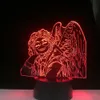 Hawks Keigo Takami LED ANIME 3D lampe mon héros académia décor de nuit de nuit couleurs de télécommande table cadeau 3D lamp246f