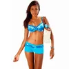 Bikini 2020 Sexig Push Up Two Piece Baddräkter Plus Size Badkläder Kvinnor Brasiliansk baddräkt Shorts Sport Swimming Tankini T200708