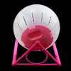 Hamster Sports Bracket Roller Transparent Plast Crystal Pet Running Ball Färgkåpa Bodybuilding Husdjur Tillbehör Hög kvalitet Ny 5 49JY M2