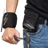 Magnetic Armband Pocket Verktyg Bälte Påse Bag Skruvar Hållare Holding Verktyg Magnetiska Armband Praktisk Stark Chuck Wrist Toolkit KKB2689