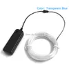 Accessori per costumi Luci LED per funivie impermeabili da 3,2 mm Scarpe Abbigliamento Decor Flessibile EL Wire Rope Tube Neon Light