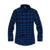 Wholesale- Red Blue Scottish Plaid Long Sleeve Flannel shirt Men/ Dance Bboy Shirt Golden Side Zipper/ Oversize Plaid Lengthen Shirt Man