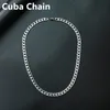 Цепи CiSkme Punk Нержавеющая сталь CURB CUBAN LINK Ожерелья для мужчин Choker Женщины Минималистский Золотой Черный Базовый Твердый 2022