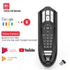 R1 Google Voice Air Mouse 2.4G Giroscopio inalámbrico Control remoto para Android TV Box Controlador Infrarrojo IR Teclas de aprendizaje 6 Axis Gyro