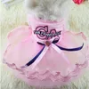 Animaux Vêtements Costumes Mignon Lettre Imprimé Petit Chien Tops Pet Chat Carlins Vêtements Robe pour Chiens Moyens 5505 Q2