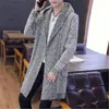 Człowiek Sweter Kidigan Sweter Płaszcze Moda Trend Z Kapturem Z Kapturem Średniej długości Odzieży Odzieży Designer Spring Męski Casual Slim Dzianinowy sweter