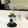 Hockahs Bong Dab Rig 도착 6.7 "유리 물 파이프 화려한 봉인 고무 미니 파이프 Dab 장비 작은 버블러 비커 봉오리 장비