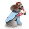 Halloween Chien Costume Drôle Chien Vêtements Vêtements Pirate Pet Cosplay Costumes Amusant Perruque Partie Costume Nouveauté Vêtements pour Petits Chiens Panda Raton Laveur En Gros A280