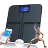 Elektronisk app kontroll kroppsvikt skala fett vatten kalori smart digital skala för mänsklig vikt hälsa badrumsskala mått h1229