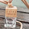 Bouteille de parfum de voiture transparente magique Aroma Therapie mode carré intérieur suspendu vide bouteilles de diffuseur d'huile essentielle nouveau 1 4cy K2