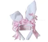 Crianças de Páscoa Prair Rabbit Ears Becas de cabelo Girls Ribbon Armilhas Princesa Acessórios para Crianças Cosplay Party HairBands q45822500402