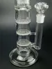 High Clear Glass Water Bong Hookah with Filters Honeycomb Perc Smoking Pipe Accessories