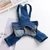 Denim Dog Gumpsuit Roupos de estimação para casaco S Jean French Bulldog Clothing Small S Chihuahua Yorkshire T200710