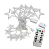 AC110V ou 220V iluminação de férias LED Luzes Fadas de Fada Star Cortina de Estrela Luminarias Garland Decoração Do Casamento de Natal 3M Y201020