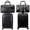 3suitcase carry 2Travel Bagages à roulettes en cuir Sacs de voyage en cuir Bagages à main2020Expédition OFF noir brwon 1 1s chaussures de basket-ball pour hommes thre