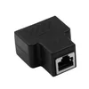 Jeden cent Two RJ45 łącznik Kabel Ethernet Connector LAN Inline Cat7 / Cat6 / Cat5e Extender Adapter