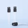 Vuoto da 1,8 ml 2,5 ml Tasca per profumo Flacone per campioni Mini Bottiglie spray in vetro con atomizzatore nero