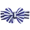 18.5 * 5 cm Stripe Elastic Headband Moda Recém-nascido Infantil Bowknot Hairbands Bebê Meninas Arcos Headwear Crianças Aniversário Presentes