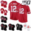 NCAA Fotboll Ohio State Buckeyes College 12 Cardale Jones Jersey 3 Michael Thomas 5 Braxton Miller JT Barrett Limited Custom Name Number