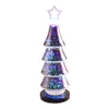 Jul 3D Effect Fireworks LED Light Christmas Tree Desk tabell USB Lamp Showcase Decoration for Home Tree1266306