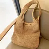Вечерние сумки Летняя соломенная сумка 2022 Пляж ручной работы Женщины Большая Емкость Очки Rattan Totes Outdoors Приморская Сумочка Bolsas