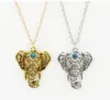 Pingente colar mulheres boho étnico turquesa elefante gargantilha colar colares de cadeia