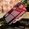 Закаленные стекла Чехлы для телефона для iPhone 13 12 11 XS MAX XR X 8 7 6 6 6s Plus Case Gradient Color Soft TPU Задняя крышка