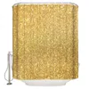 Or imperméable rideau de douche décoration de la maison rideau de douche accessoires de salle de bain T200711