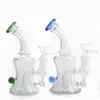 Beracky Bong in vetro da 6 pollici con ciotola in vetro da 14 mm Pipa ad acqua in vetro colorato inebriante Beaker Bong Dab Oil Rigs Recycler Bong per fumare