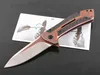 Topkwaliteit 0801CF Flipper vouwmes M390 Satin Blade TC4 Titaniumlegering + Koolstofvezel Handvat Kogellager EDC Messen