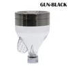 Ny stil Herb Grinder Multi Colors 63mm Zinc Alloy Funnel Shape Concave Tobacco Grinders Cigarette Detector