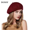 Mode Winter Dames Vintage Berets Hat Wol Cap Vrouwelijke Pillenbox Gorras Planas Hombre Hoeden Boinas Mujer Wol Muts 10 Solid Color Groothandel