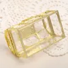 Plastic Transparent Pirate Treasure Box Crystal Gem candy Storage Organizer Chest for Jewelry trinket8917264