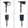 Lot de 2 projecteurs de paysage solaires 20 LED s lampes murales solaires étanches extérieur jardin allée porche lampe d'éclairage de tache solaire