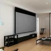 Tela de projetor motorizada Black Diamond Obsidian Long throw ALR no teto com design embutido para home theater 3D UHD 8K